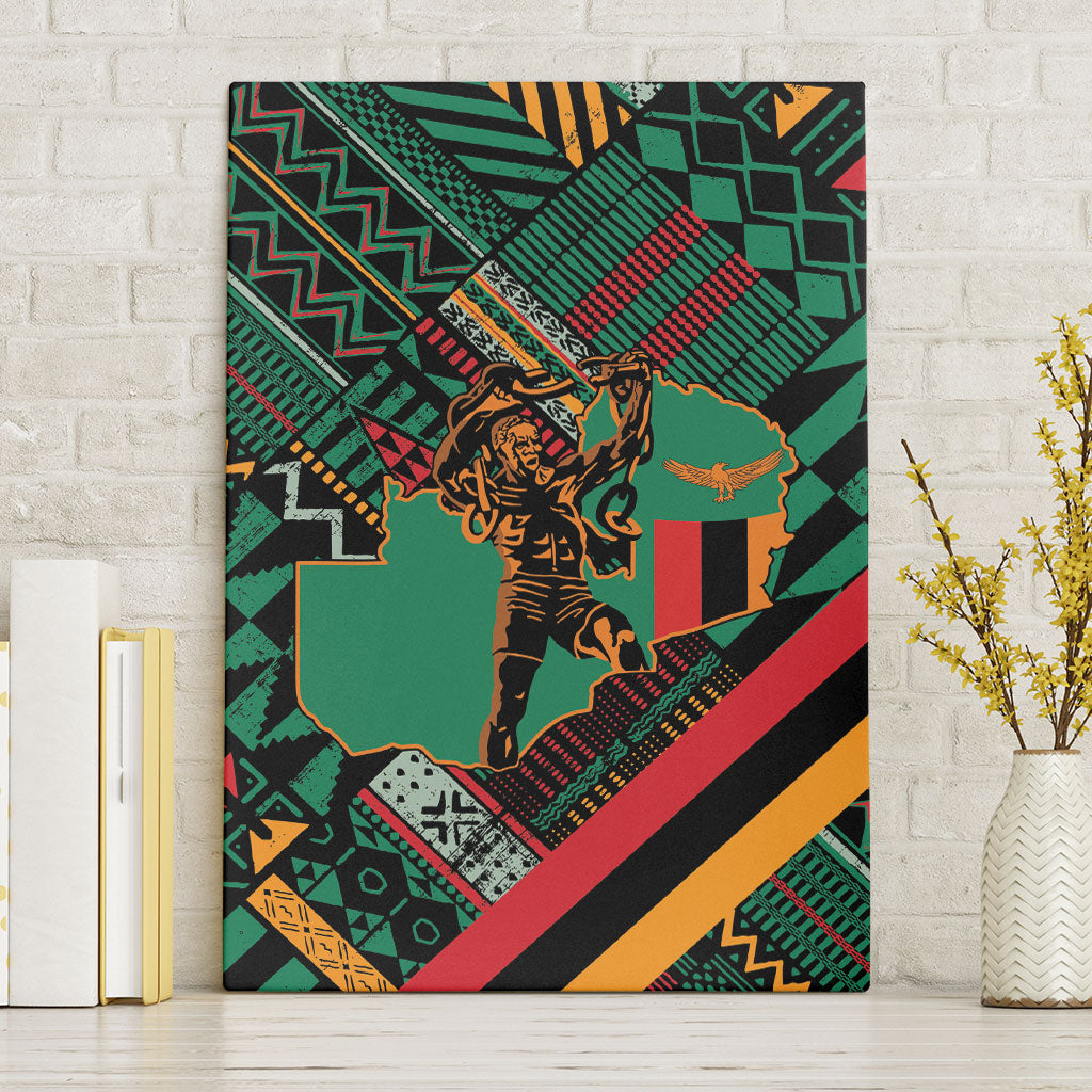 Zambia Victoria Falls Canvas Wall Art Indigenous Wild Animal Skins Tribal Patchwork