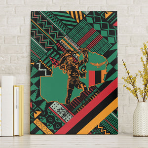 Zambia Victoria Falls Canvas Wall Art Indigenous Wild Animal Skins Tribal Patchwork