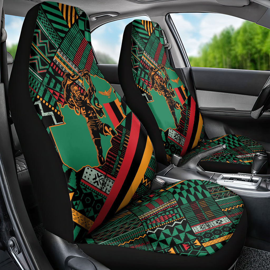 Zambia Victoria Falls Car Seat Cover Indigenous Wild Animal Skins Tribal Patchwork