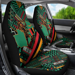 Zambia Victoria Falls Car Seat Cover Indigenous Wild Animal Skins Tribal Patchwork