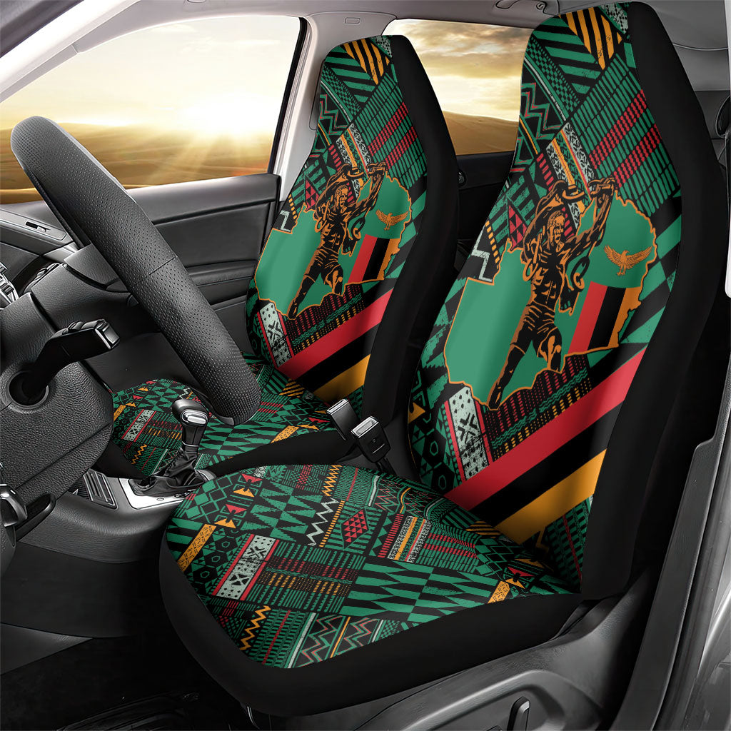 Zambia Victoria Falls Car Seat Cover Indigenous Wild Animal Skins Tribal Patchwork