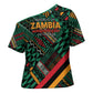 Zambia Victoria Falls Cross Shoulder Shirt Indigenous Wild Animal Skins Tribal Patchwork