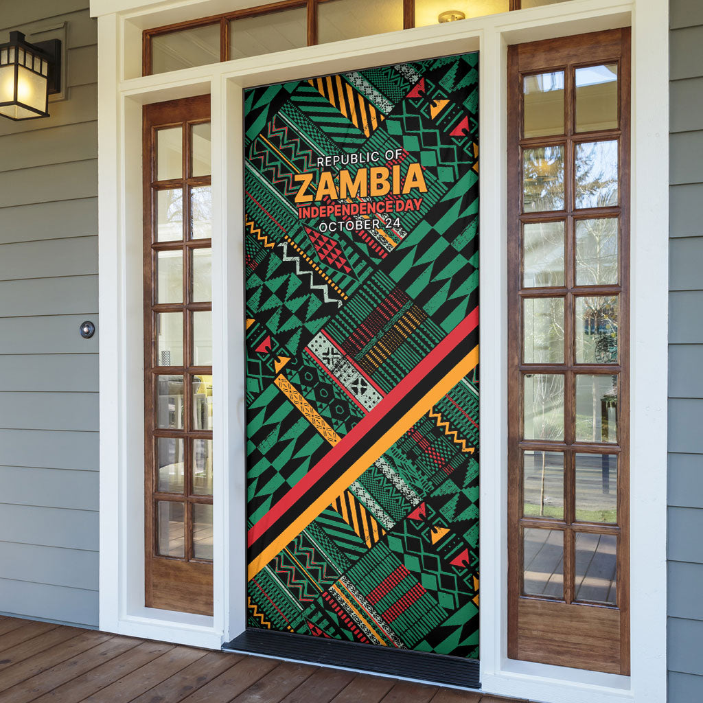 Zambia Victoria Falls Door Cover Indigenous Wild Animal Skins Tribal Patchwork