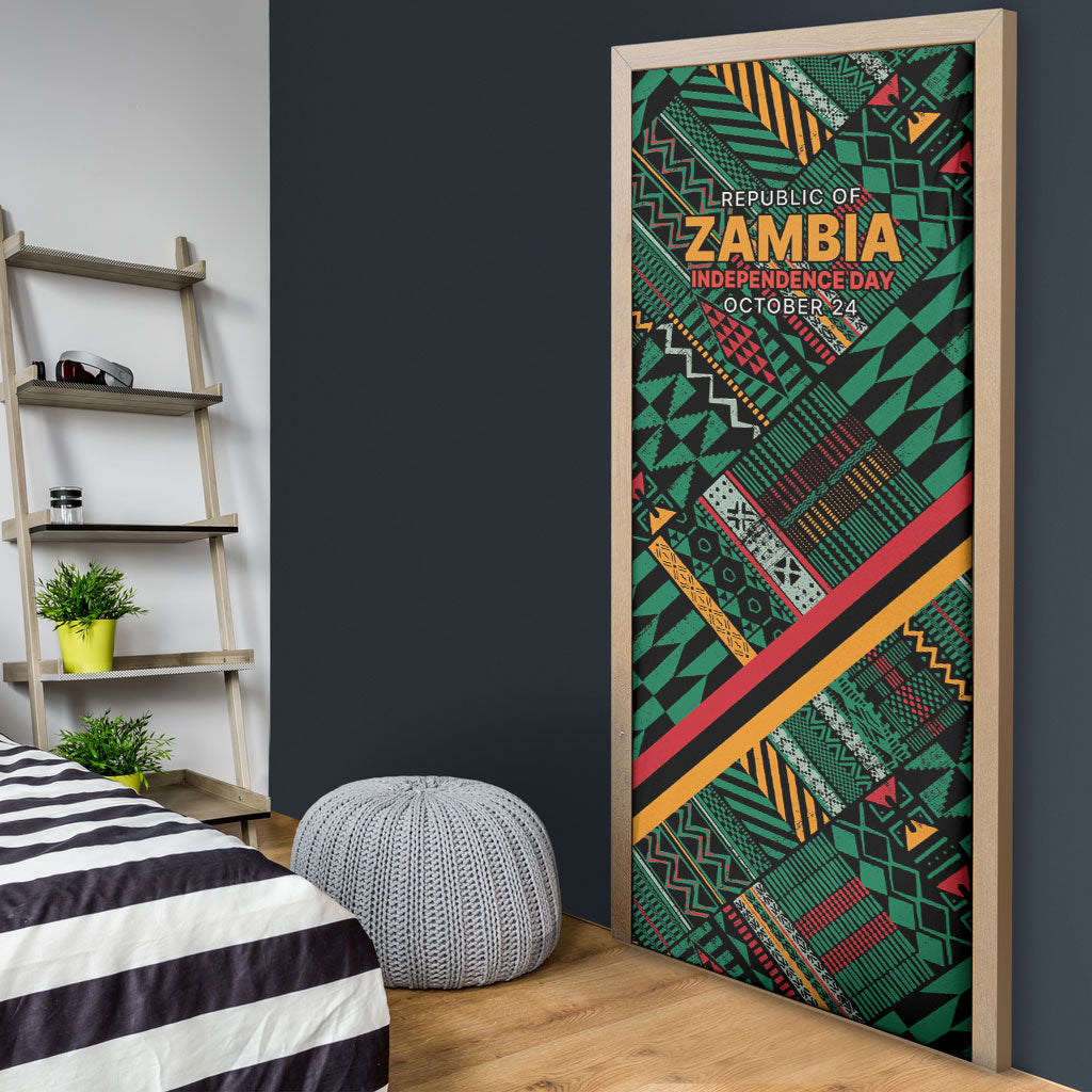 Zambia Victoria Falls Door Cover Indigenous Wild Animal Skins Tribal Patchwork