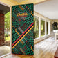Zambia Victoria Falls Door Cover Indigenous Wild Animal Skins Tribal Patchwork