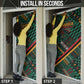 Zambia Victoria Falls Door Cover Indigenous Wild Animal Skins Tribal Patchwork
