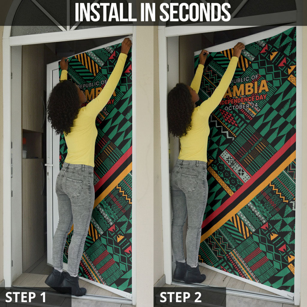 Zambia Victoria Falls Door Cover Indigenous Wild Animal Skins Tribal Patchwork