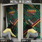 Zambia Victoria Falls Door Cover Indigenous Wild Animal Skins Tribal Patchwork