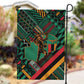 Zambia Victoria Falls Garden Flag Indigenous Wild Animal Skins Tribal Patchwork