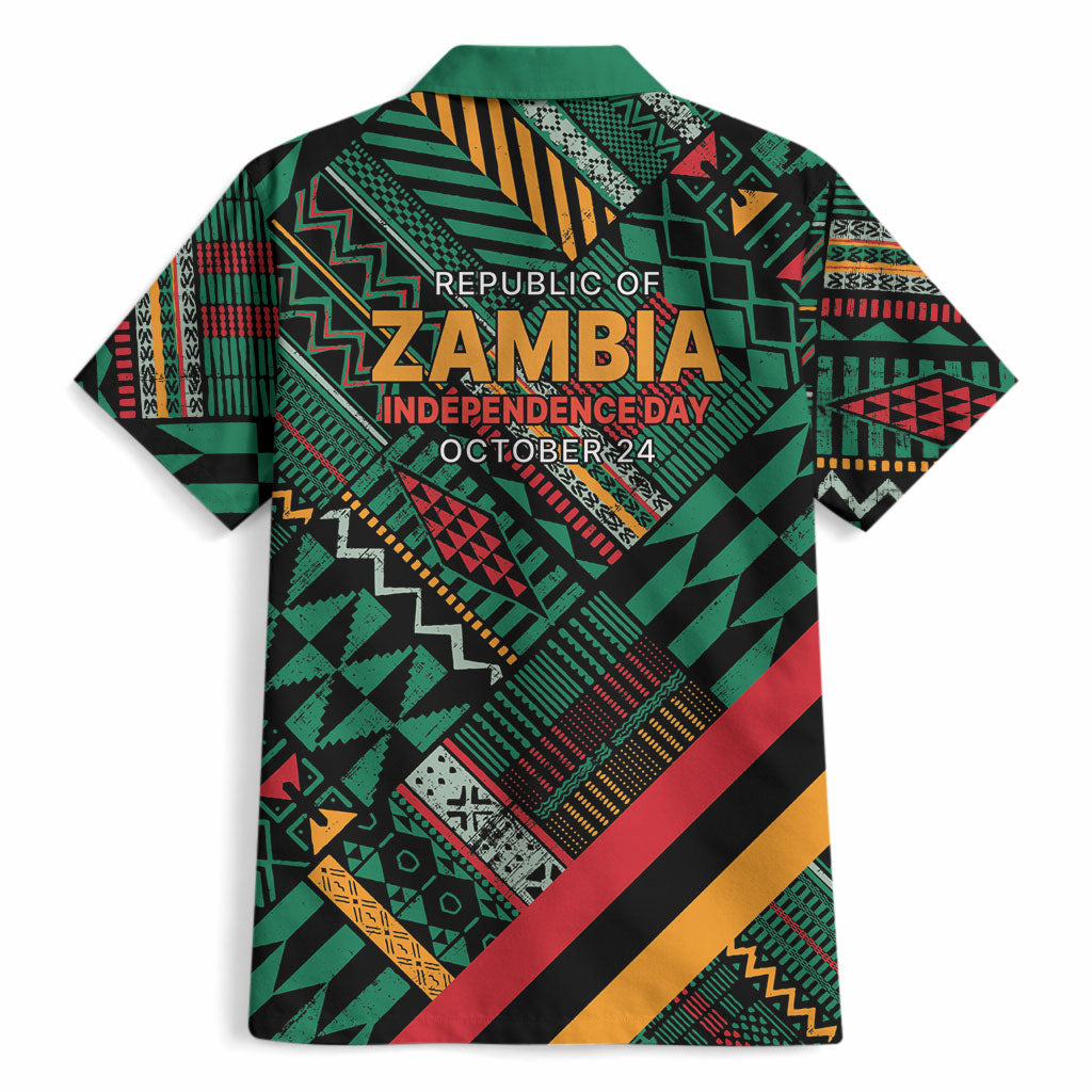 Zambia Victoria Falls Hawaiian Shirt Indigenous Wild Animal Skins Tribal Patchwork