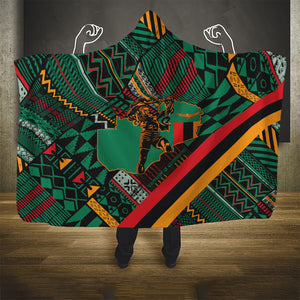 Zambia Victoria Falls Hooded Blanket Indigenous Wild Animal Skins Tribal Patchwork