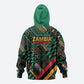 Zambia Victoria Falls Hoodie Indigenous Wild Animal Skins Tribal Patchwork
