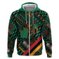 Zambia Victoria Falls Hoodie Indigenous Wild Animal Skins Tribal Patchwork