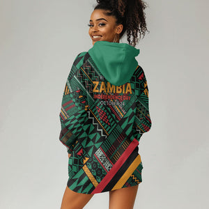 Zambia Victoria Falls Hoodie Dress Indigenous Wild Animal Skins Tribal Patchwork