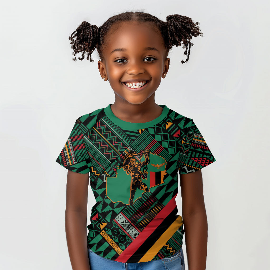 Zambia Victoria Falls Kid T shirt Indigenous Wild Animal Skins Tribal Patchwork