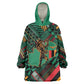 Zambia Victoria Falls Kid Wearable Blanket Hoodie Indigenous Wild Animal Skins Tribal Patchwork