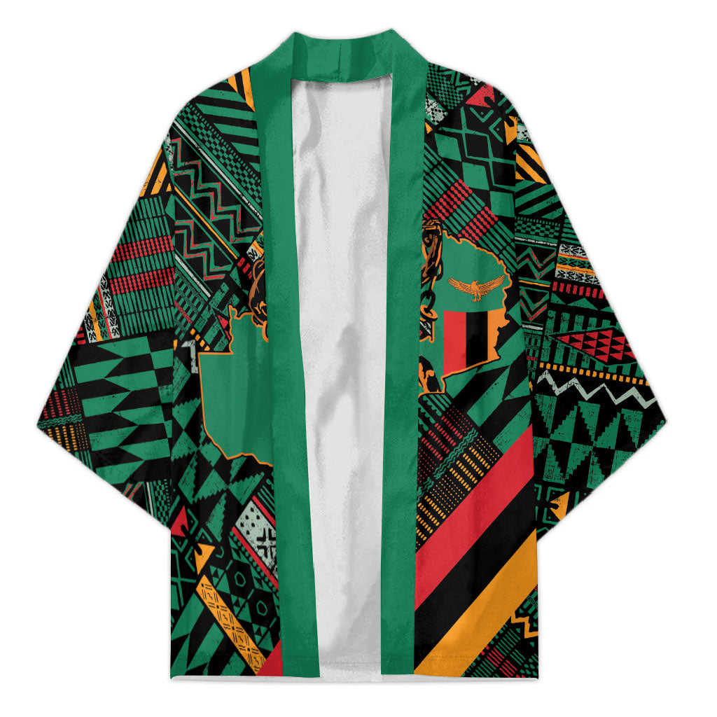 Zambia Victoria Falls Kimono Indigenous Wild Animal Skins Tribal Patchwork