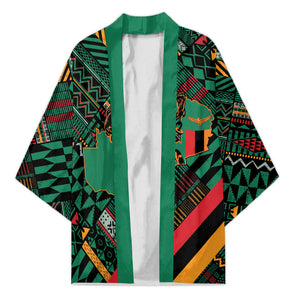 Zambia Victoria Falls Kimono Indigenous Wild Animal Skins Tribal Patchwork