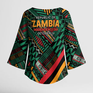 Zambia Victoria Falls Kimono Sleeve Blouse Indigenous Wild Animal Skins Tribal Patchwork