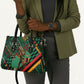 Zambia Victoria Falls Leather Bag Indigenous Wild Animal Skins Tribal Patchwork