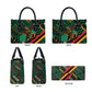 Zambia Victoria Falls Leather Bag Indigenous Wild Animal Skins Tribal Patchwork