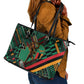Zambia Victoria Falls Leather Tote Bag Indigenous Wild Animal Skins Tribal Patchwork