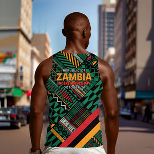 Zambia Victoria Falls Men Tank Top Indigenous Wild Animal Skins Tribal Patchwork