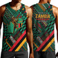 Zambia Victoria Falls Men Tank Top Indigenous Wild Animal Skins Tribal Patchwork
