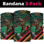 Zambia Victoria Falls Neck Gaiter Indigenous Wild Animal Skins Tribal Patchwork