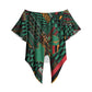 Zambia Victoria Falls Off Shoulder Wrap Waist Top Indigenous Wild Animal Skins Tribal Patchwork