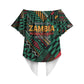 Zambia Victoria Falls Off Shoulder Wrap Waist Top Indigenous Wild Animal Skins Tribal Patchwork