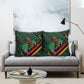 Zambia Victoria Falls Pillow Cover Indigenous Wild Animal Skins Tribal Patchwork