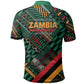 Zambia Victoria Falls Polo Shirt Indigenous Wild Animal Skins Tribal Patchwork