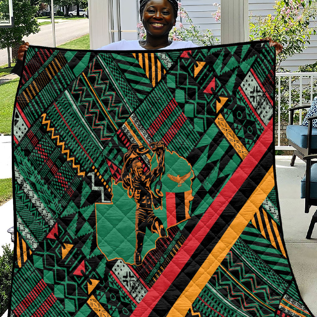 Zambia Victoria Falls Quilt Indigenous Wild Animal Skins Tribal Patchwork