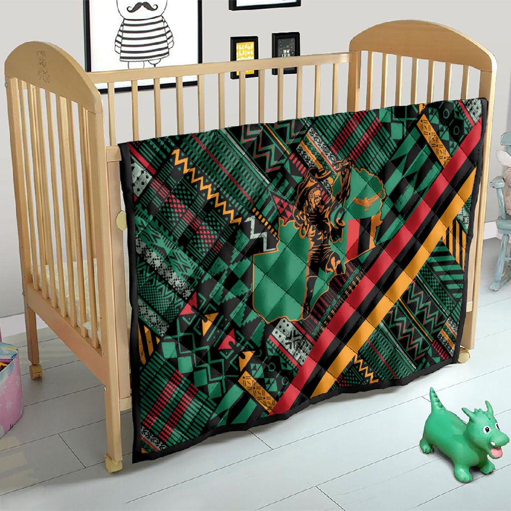 Zambia Victoria Falls Quilt Indigenous Wild Animal Skins Tribal Patchwork