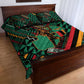 Zambia Victoria Falls Quilt Bed Set Indigenous Wild Animal Skins Tribal Patchwork