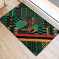 Zambia Victoria Falls Rubber Doormat Indigenous Wild Animal Skins Tribal Patchwork