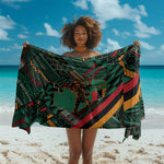 Zambia Victoria Falls Sarong Indigenous Wild Animal Skins Tribal Patchwork