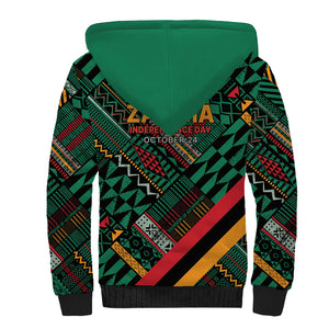 Zambia Victoria Falls Sherpa Hoodie Indigenous Wild Animal Skins Tribal Patchwork
