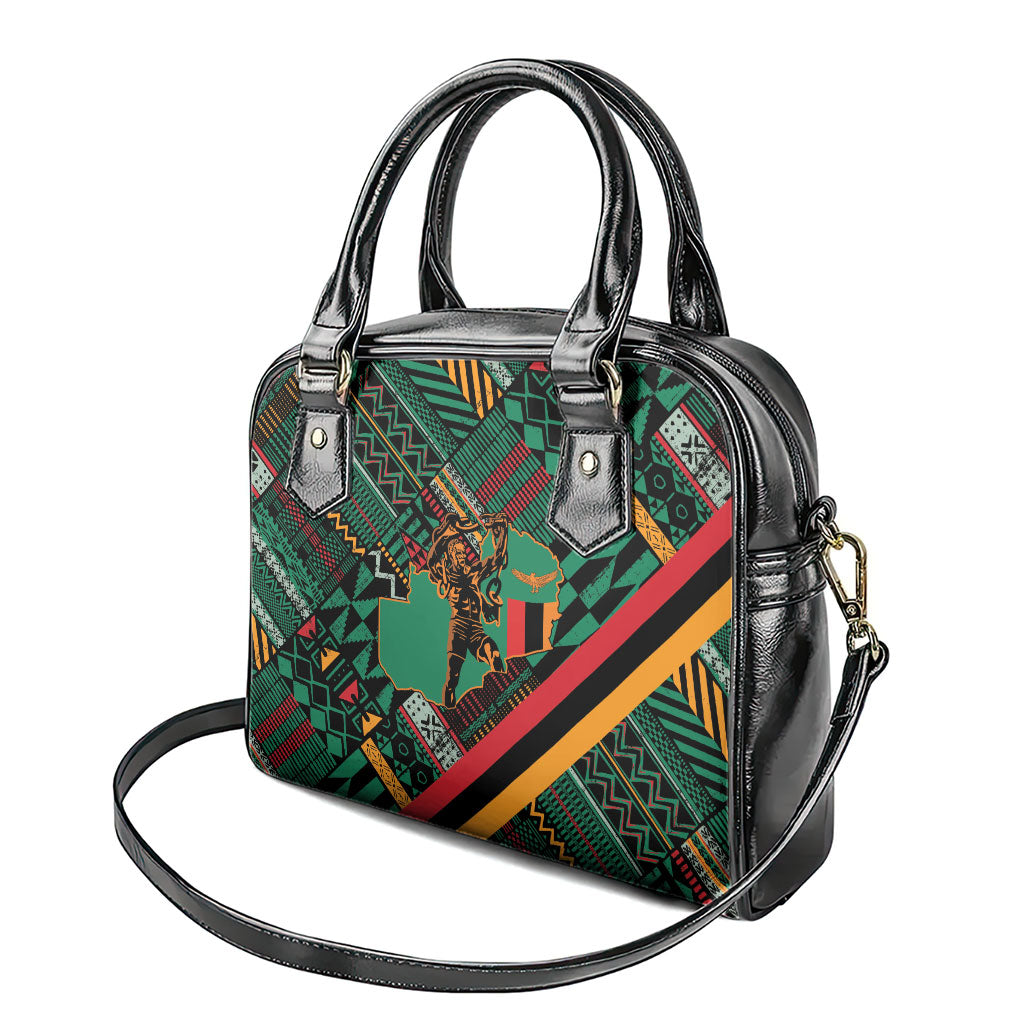 Zambia Victoria Falls Shoulder Handbag Indigenous Wild Animal Skins Tribal Patchwork
