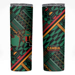 Zambia Victoria Falls Skinny Tumbler Indigenous Wild Animal Skins Tribal Patchwork