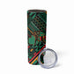 Zambia Victoria Falls Skinny Tumbler Indigenous Wild Animal Skins Tribal Patchwork