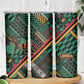 Zambia Victoria Falls Skinny Tumbler Indigenous Wild Animal Skins Tribal Patchwork