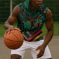 Zambia Victoria Falls Sleeveless Hoodie Indigenous Wild Animal Skins Tribal Patchwork