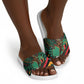 Zambia Victoria Falls Slide Sandals Indigenous Wild Animal Skins Tribal Patchwork