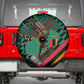 Zambia Victoria Falls Spare Tire Cover Indigenous Wild Animal Skins Tribal Patchwork