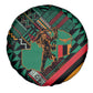 Zambia Victoria Falls Spare Tire Cover Indigenous Wild Animal Skins Tribal Patchwork