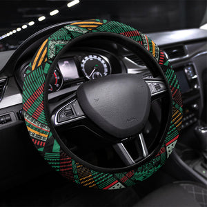 Zambia Victoria Falls Steering Wheel Cover Indigenous Wild Animal Skins Tribal Patchwork