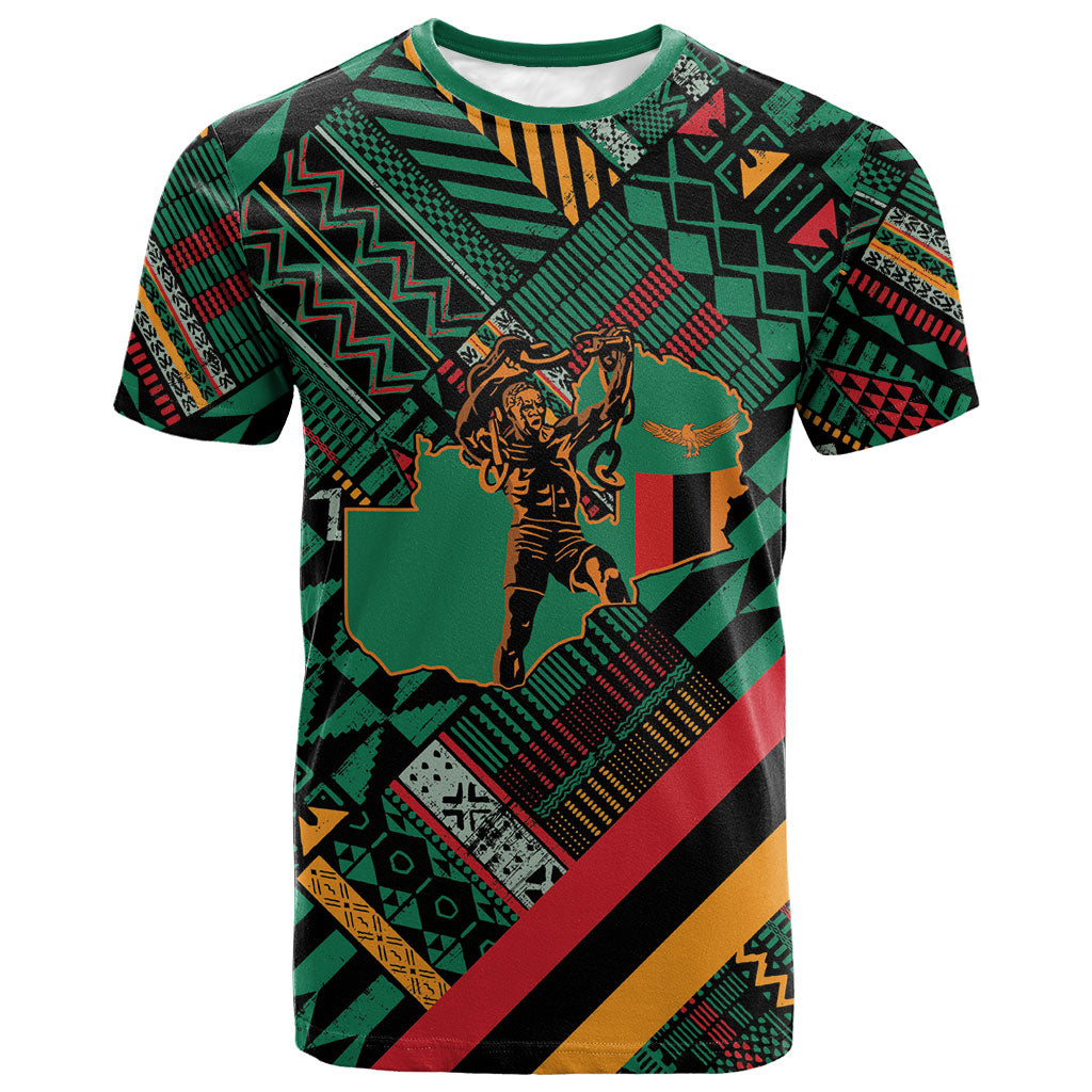 Zambia Victoria Falls T shirt Indigenous Wild Animal Skins Tribal Patchwork
