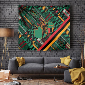 Zambia Victoria Falls Tapestry Indigenous Wild Animal Skins Tribal Patchwork
